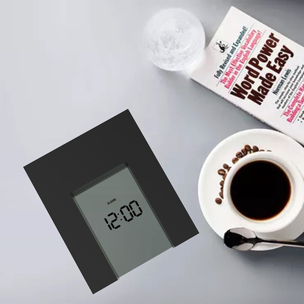 Dark Grey Electronic Desk Alarm clock - Orchid Unique 