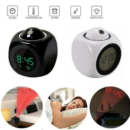 LCD Creative Projector Digital Alarm Clock - Orchid Unique 