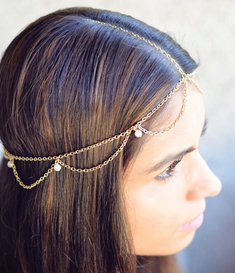 Boho Ethnic Forehead Head Chains - Orchid Unique  Orchid Unique 