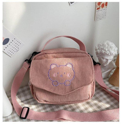 Cute Women Canvas Zipper Purse - Orchid Unique 