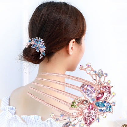 Austrian Rhinestone Hair Comb - Orchid Unique 