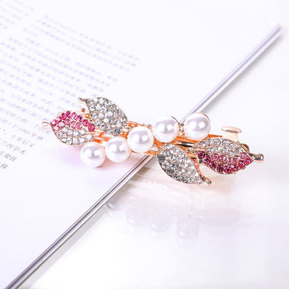 Crystalline rhinestone hairpin - Orchid Unique 