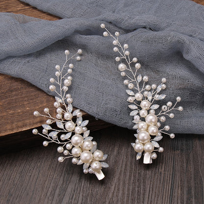 Rhinestone Pearl Hair Clip - Orchid Unique 