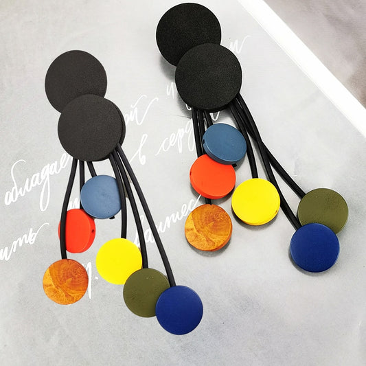 Gothic Wood Earrings - Orchid Unique