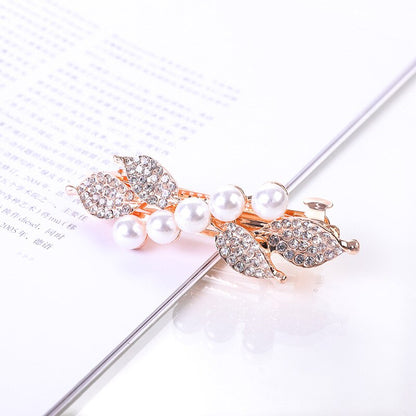 Crystalline rhinestone hairpin - Orchid Unique 