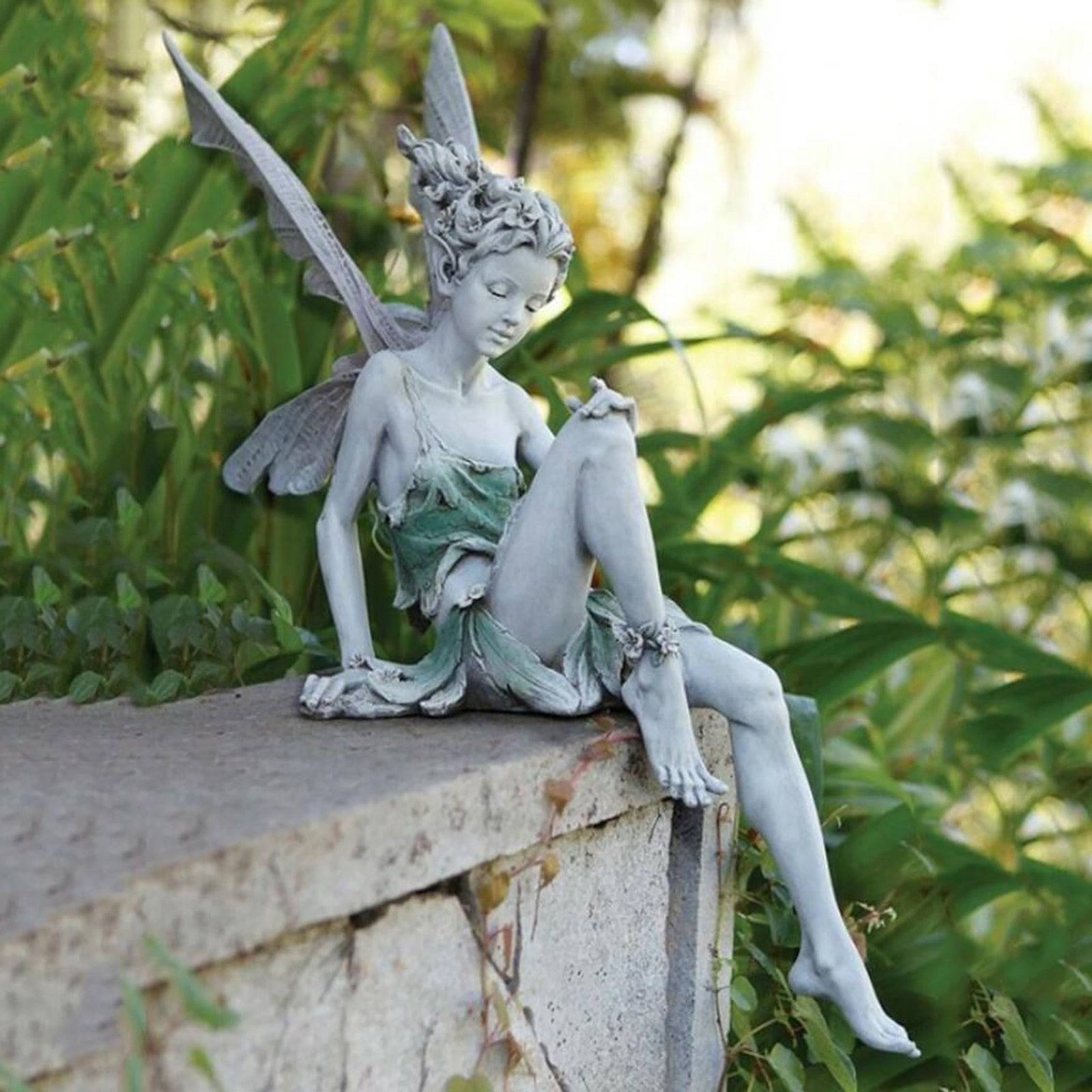 Sitting Fairy Statue - Orchid Unique 