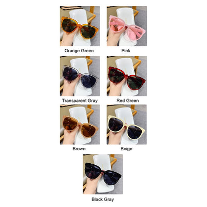 Fashion Cat Eye Sunglasses Woman Brand Designer Shades Retro Mirror Sun Glasses Female Clear Lens Vintage Gafas De Sol - Orchid Unique 