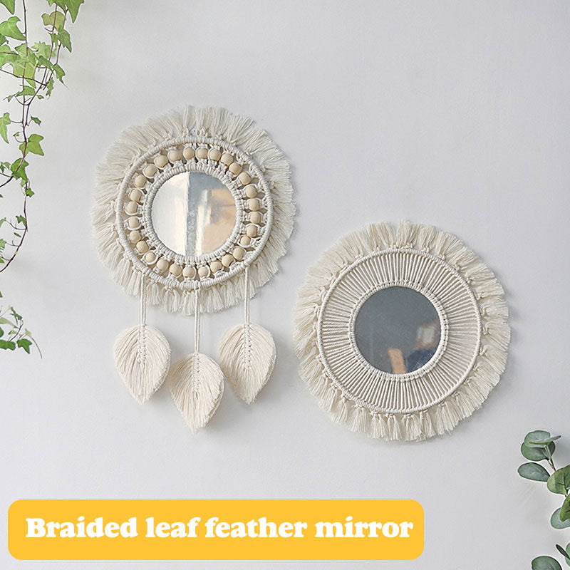 Boho Macrame Wall Hanging Mirror - Orchid Unique  SPECIFICATIONS Shape: Round Model Number: Decorative mirror Brand Name: Non-metal deviss 2 / France, 1 / France Boho Macrame Wall Hanging Mirror SPECIFICATIONS Shape: Round Model Number: Decorative mirror Brand Name: Non-metal deviss (Store description)  2 1 78129089 USD (Store description) 14:350686#2;200007763:201336342, 14:201450482#1;200007763:201336342 2 / France, 1 / France Orchid  Decor