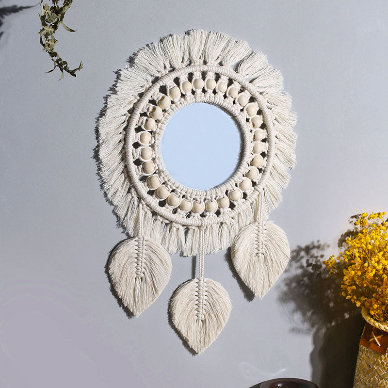 Boho Macrame Wall Hanging Mirror - Orchid Unique  SPECIFICATIONS Shape: Round Model Number: Decorative mirror Brand Name: Non-metal deviss 2 / France, 1 / France Boho Macrame Wall Hanging Mirror SPECIFICATIONS Shape: Round Model Number: Decorative mirror Brand Name: Non-metal deviss (Store description)  4 3 41388030 USD (Store description) 14:350686#2;200007763:201336342, 14:201450482#1;200007763:201336342 2 / France, 1 / France Orchid  Decor Orchid Unique 