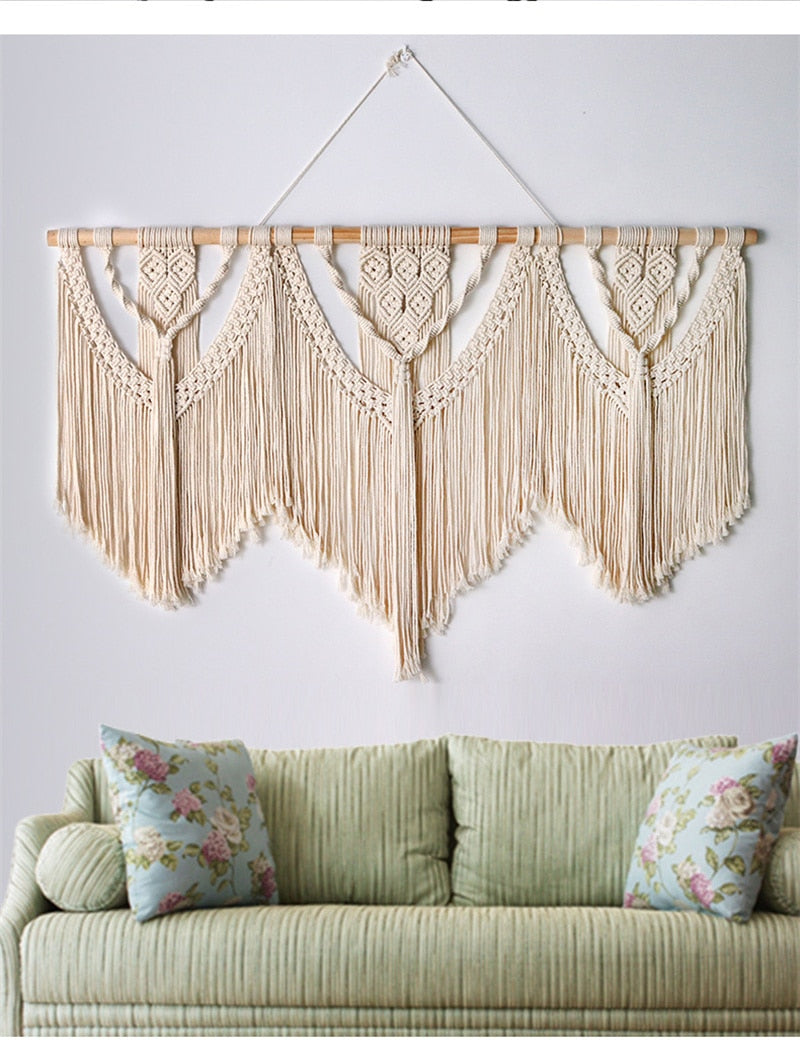 Large Macrame Wall Hanging Tapestry - Orchid Unique  Orchid Unique 