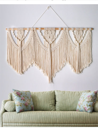 Large Macrame Wall Hanging Tapestry - Orchid Unique 