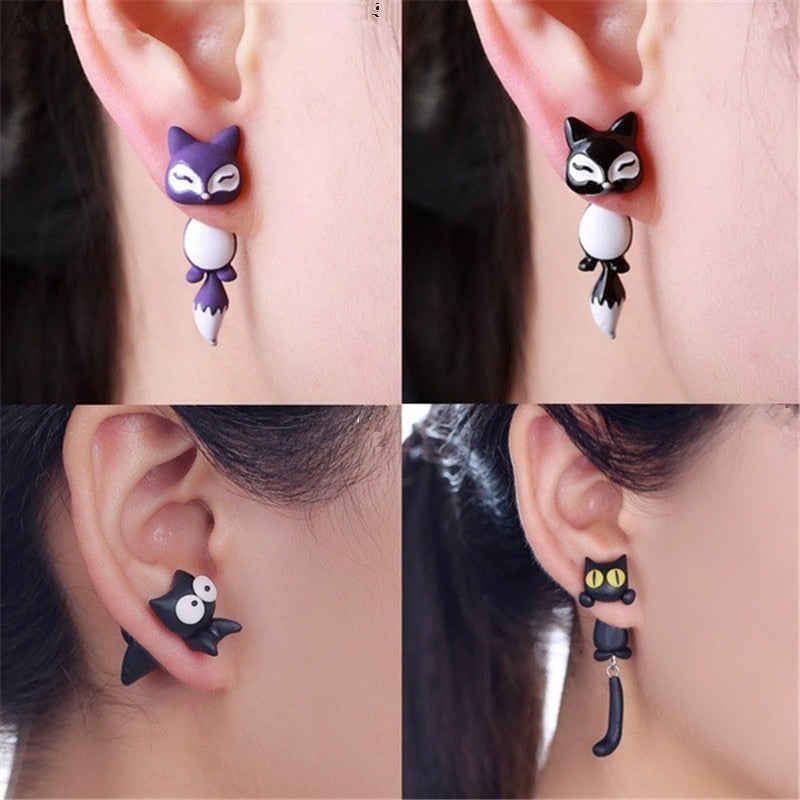 Cute Animal Creative Handmade Earrings - Orchid Unique 