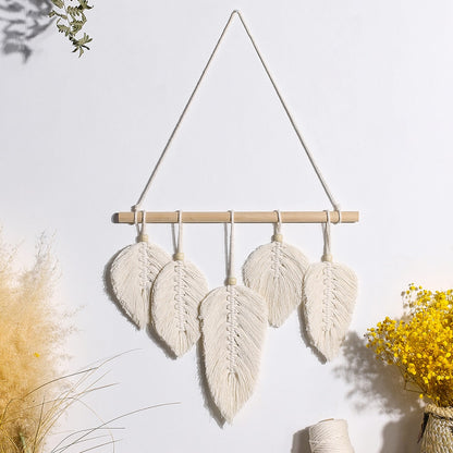 Leaf Macrame Wall Hanging - Orchid Unique 