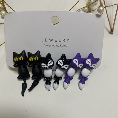 Cute Animal Creative Handmade Earrings - Orchid Unique 