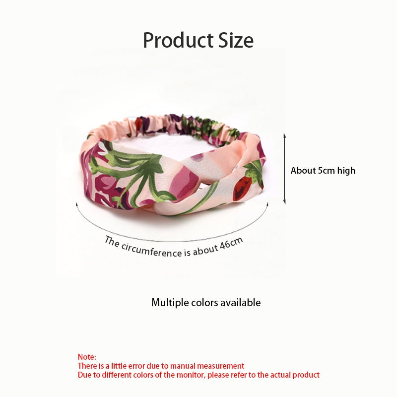 New print Knot Women Headband Vintage Hairband Girls Headwear Leopard Headband Hair Accessories dress Gift hair ties scrunchie - Orchid Unique  Orchid Unique 