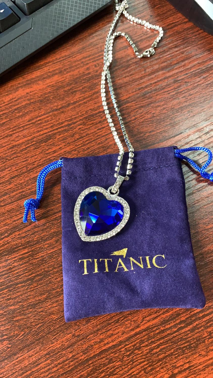 Heart of Ocean Blue Heart Pendant Necklace - Orchid Unique 