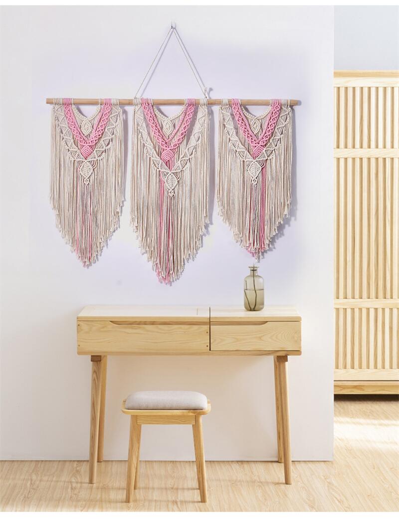 Large Macrame Wall Hanging Tapestry - Orchid Unique 