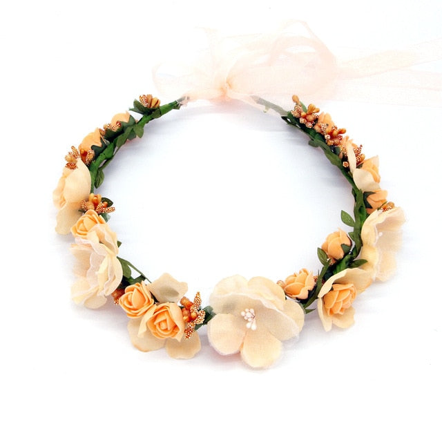 Spring Bohemian Pearl Crowns - Orchid Unique  Orchid Unique 