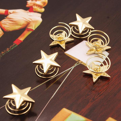 Gold Star Swirl Spiral Hairpin Barrettes - Orchid Unique 