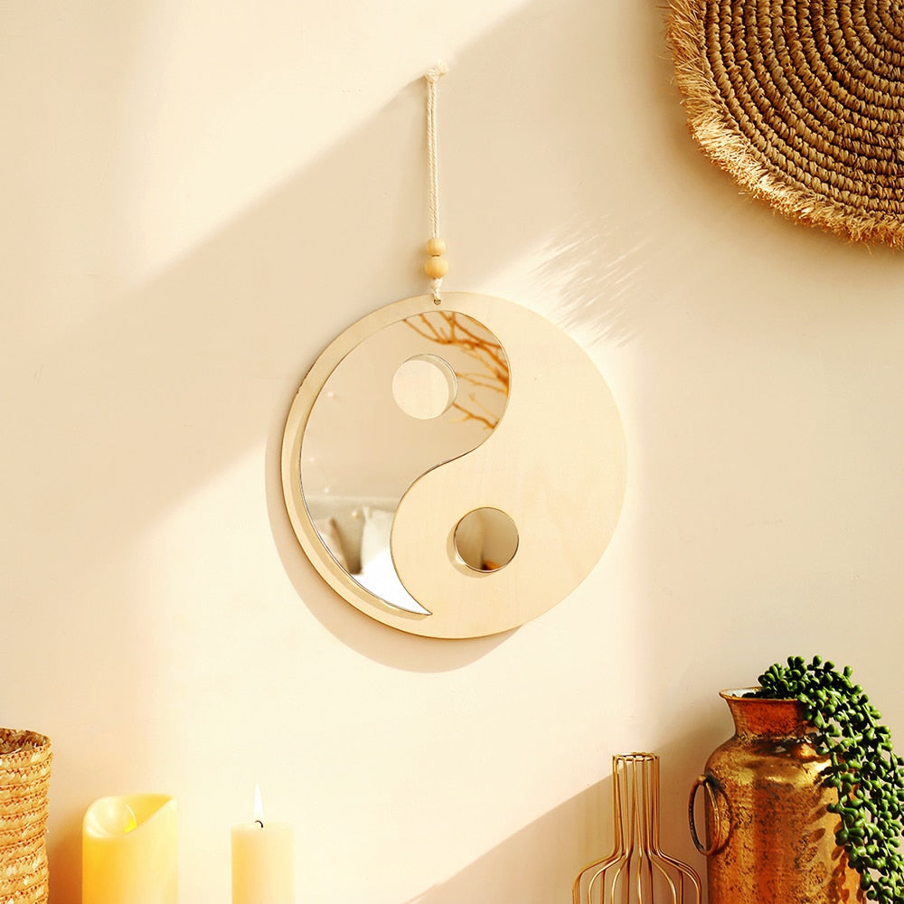 Yin & Yang Wooden Mirror - Orchid Unique  SPECIFICATIONS product name: wall mirror pieces: 1 piece for: Feng Shui Decoration for: wall decor Shape: Round Model Number: mirror Material: Wooden Default Title Yin & Yang Wooden Mirror SPECIFICATIONS product name: wall mirror pieces: 1 piece for: Feng Shui Decoration for: wall decor Shape: Round Model Number: mirror Material: Wooden (Store description)  1  28893687 USD (Store description) 14:201450482#wooden mirror Default Title Orchid  Decor