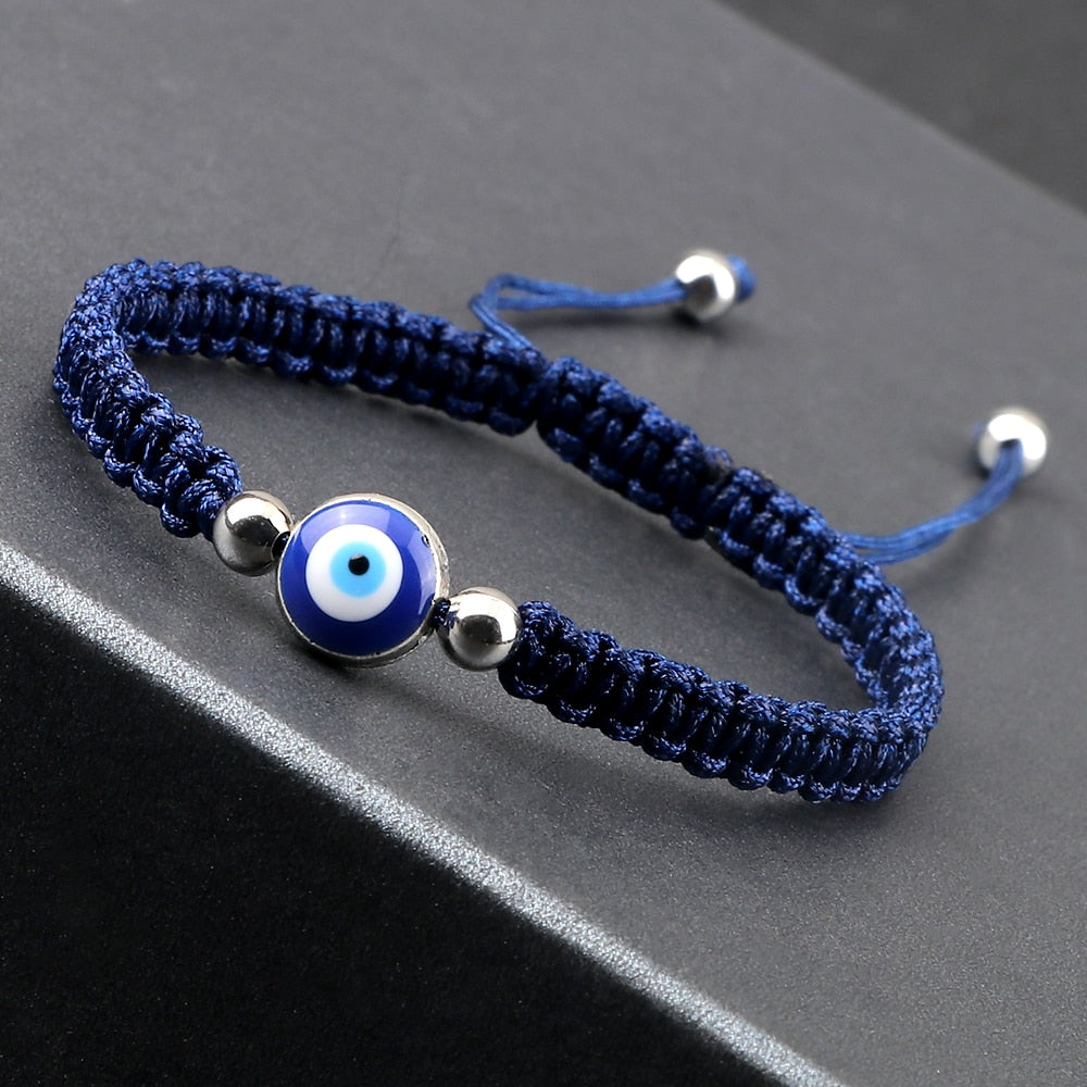 Evil Eye Braided Bracelet - Orchid Unique  Orchid Unique 