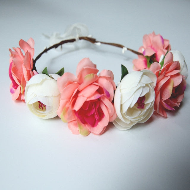 Spring Bohemian Pearl Crowns - Orchid Unique  Orchid Unique 