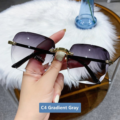 Frameless Square Sunglasses - Orchid Unique 