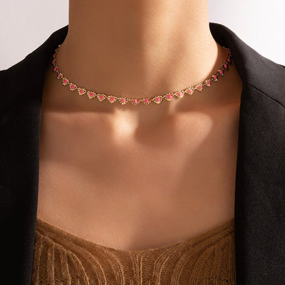 Charms Bead Clavicle Chain Choker Necklace - Orchid Unique 