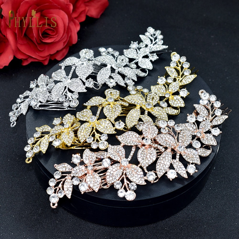 Crystal Bridal Hair Jewelry - Orchid Unique 