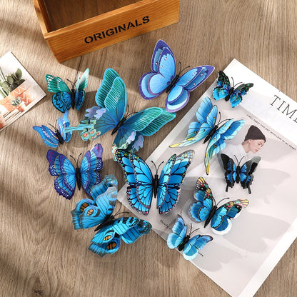 Haimeikang Handmade Blue Butterfly Headband Big Ladies Costume Hair Accessories Show Ladies Tea Show Hairband Headpieces - Orchid Unique 