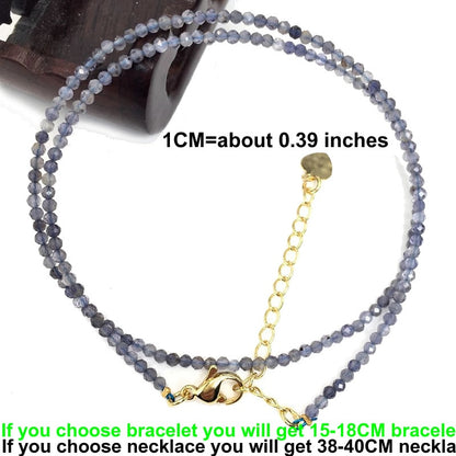 Faceted Gemstones beads Bracelet - Orchid Unique 