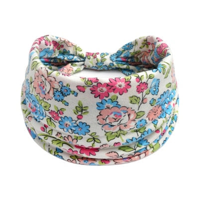 Boho Flower Print Wide Headbands - Orchid Unique 