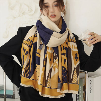 2023 Cashmere Winter Scarf for Women Luxury - Orchid Unique 