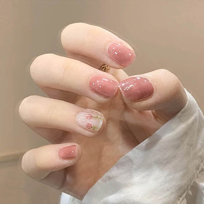 Cute Childlike Press on Nail Art - Orchid Unique 