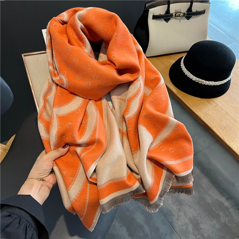 2023 Cashmere Winter Scarf for Women Luxury - Orchid Unique  Orchid Unique 