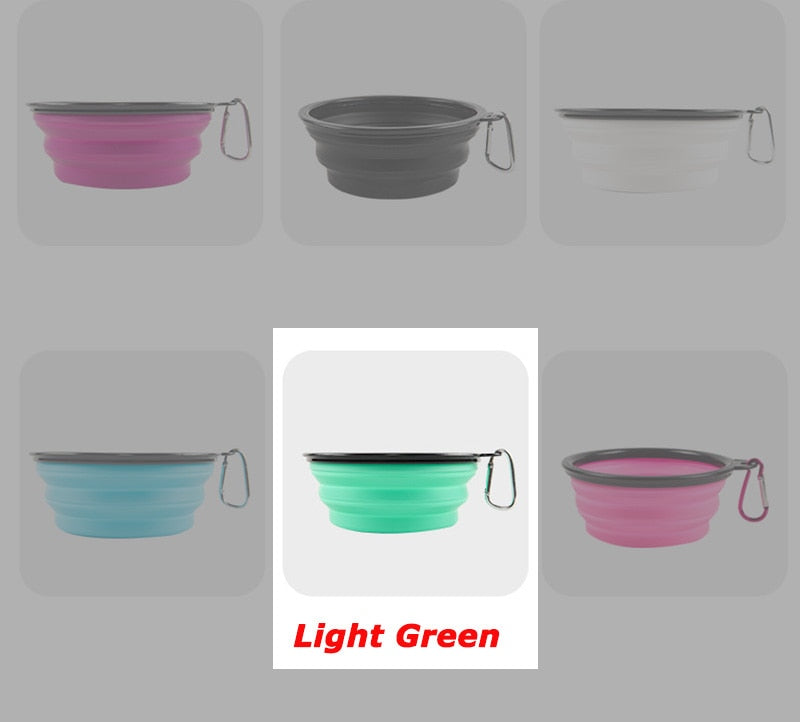 Collapsible Pet Folding Silicone Bowl - Orchid Unique 