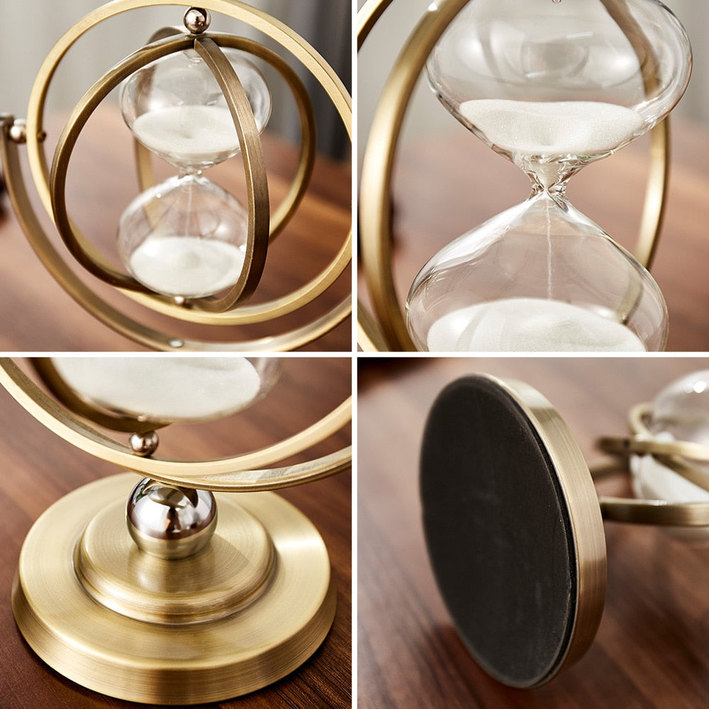 Nordic Creative Retro Metal Hourglass Timer - Orchid Unique 