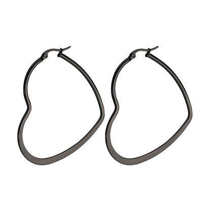 Simple Rectangular Hollow Drop Earrings - Orchid Unique 