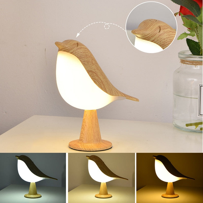 Wooden Bird Night Lights - Orchid Unique  Orchid Unique 