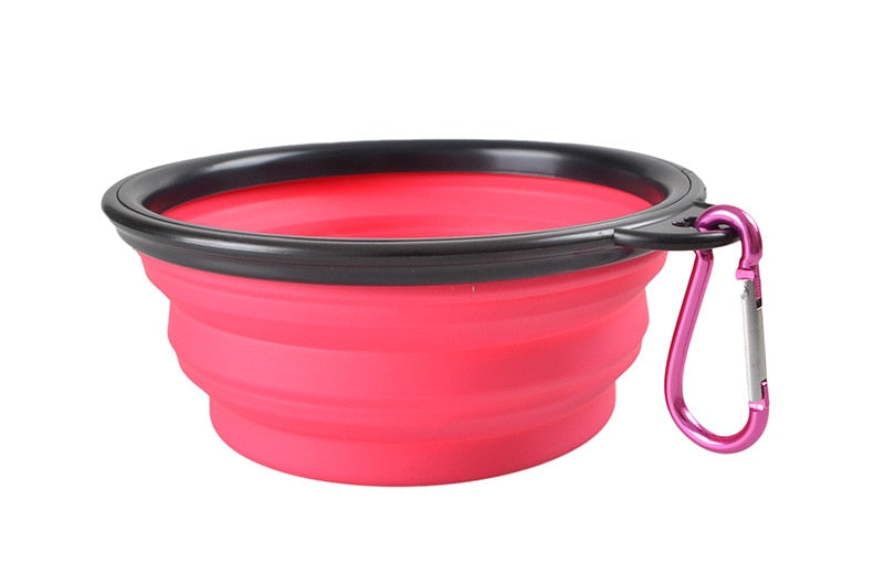 Collapsible Pet Folding Silicone Bowl - Orchid Unique 