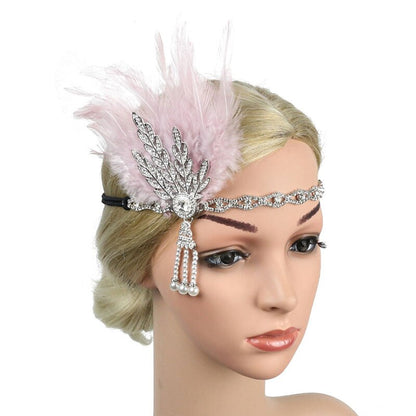 Feather Flapper Headband - Orchid Unique 