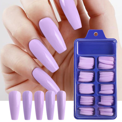 False Nails Coffin Extension Forms - Orchid Unique 