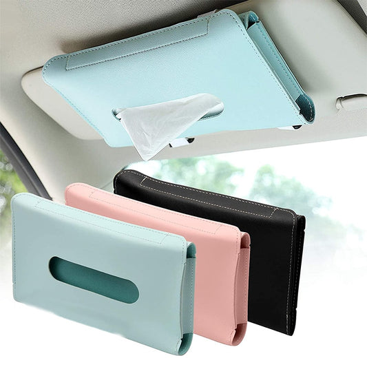 Car Tissue Boxes - Orchid Unique  SPECIFICATIONS Weight: 35g Size: 23*13*2.5cm Placement: Hanging Material: PU leather Color: Black/Pink/Blue Blue-Pink-Black Car Tissue Boxes SPECIFICATIONS Weight: 35g Size: 23*13*2.5cm Placement: Hanging Material: PU leather Color: Black/Pink/Blue (Store description)  1  604113  (Store description) 200000182:350852#Blue-200000182:350850#Pink-200000182:350686#Black Blue-Pink-Black Orchid  Home Organization