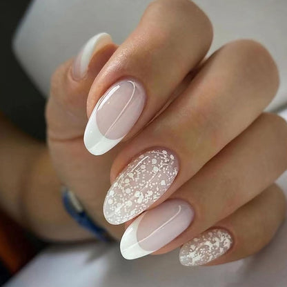 Cloud Pattern Design False Nails - Orchid Unique 