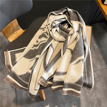 2023 Cashmere Winter Scarf for Women Luxury - Orchid Unique 