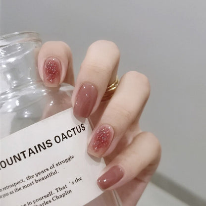 Light Color Solid Fake Nails - Orchid Unique 