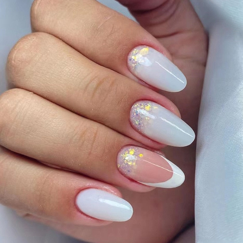 Fake Nails With stylish Decorations - Orchid Unique  Orchid Unique 