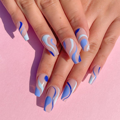 Full Cover False Nail Tips - Orchid Unique 