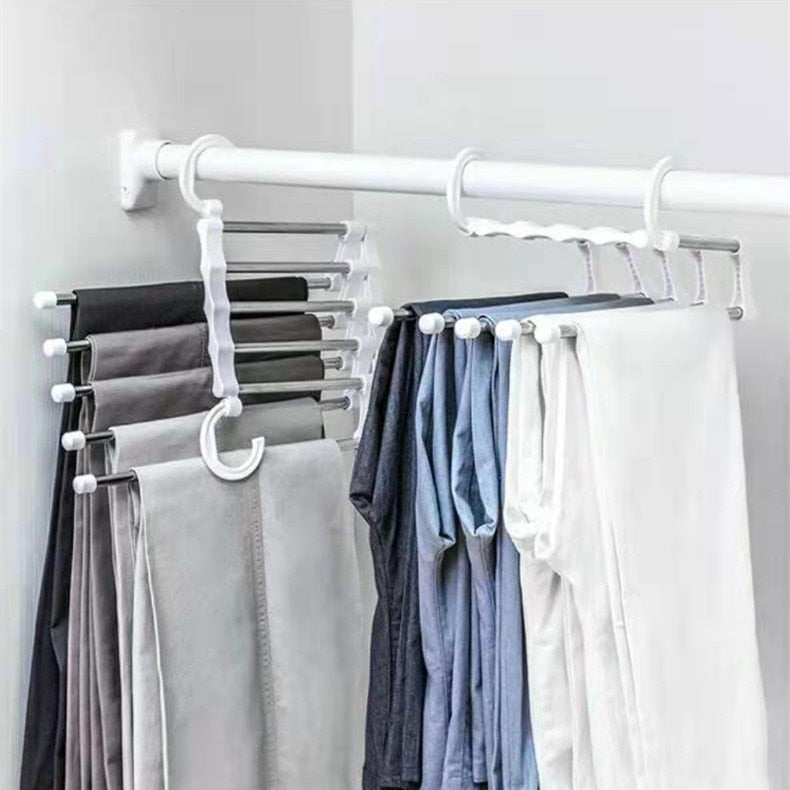 5 in 1 Magic Trouser Rack Hangers - Orchid Unique  Orchid Unique 