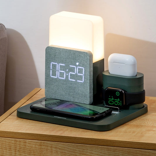 4-In-1 Fast Wireless Charger and Alarm Clock - Orchid Unique 